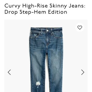 Madewell Curvy High Rise Skinny Jeans
